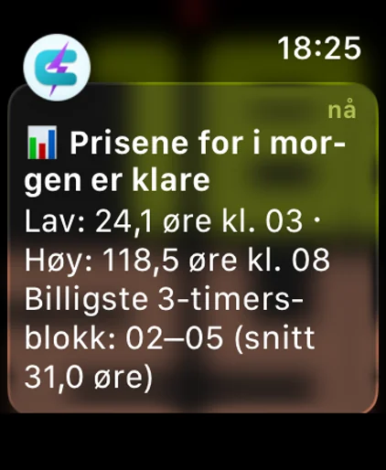 Apple Watch: varsel med morgendagens priser