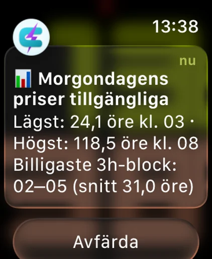 Apple Watch: notis med morgondagens priser